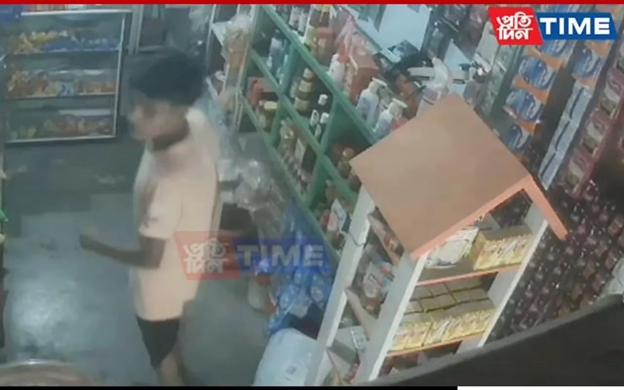 Gone In 20 Seconds: CCTV Captures Thief Stealing Cash From Guwahati Store