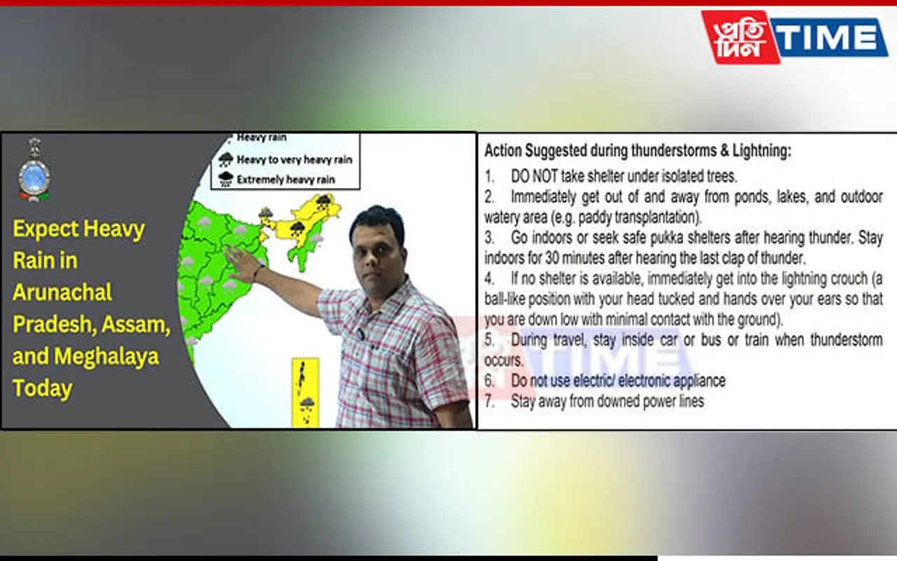 NE under Rain Spell for 2nd Day, Heavy Showers on Cards in Assam, Meghalaya & Arunachal