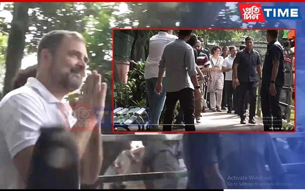 Congress Leader Rahul Gandhi Arrives at AICC Headquarters After SC Stays Conviction