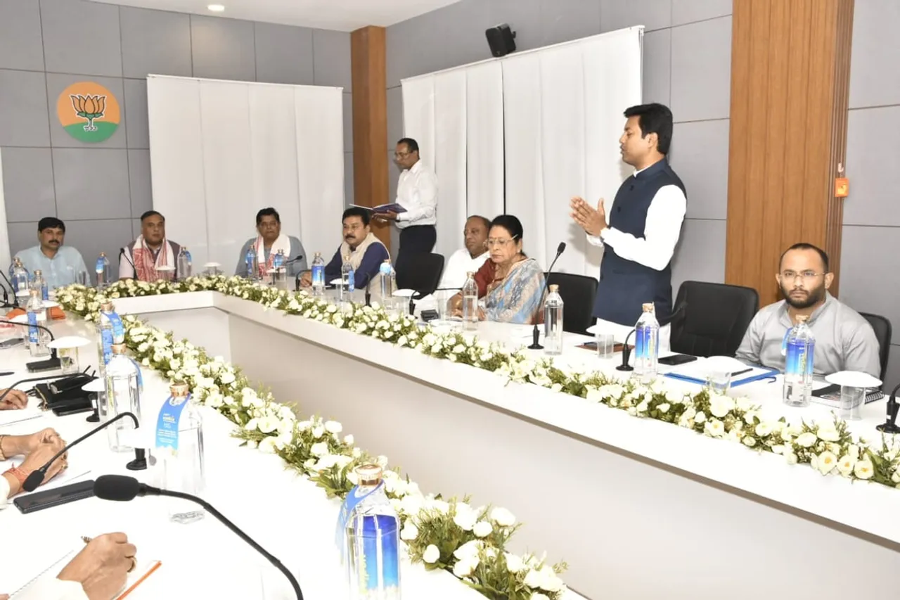 Assam BJP Sounds Poll Bugle, CM Sarma Participates in ‘Shankhnad’ Campaign