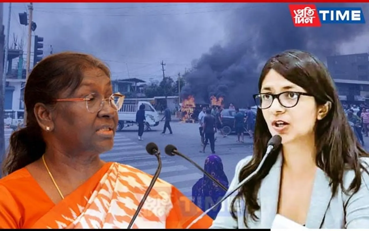 'Impose President's Rule in Manipur', Says DCW in Interim Report to Droupadi Murmu