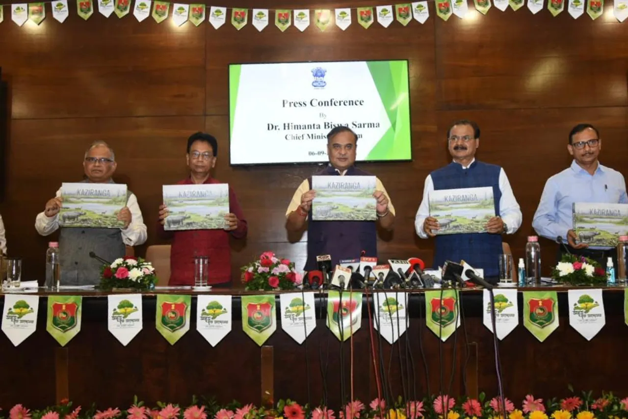 Assam CM Releases Coffee Table Book Showcasing Kaziranga’s Rich Biodiversity
