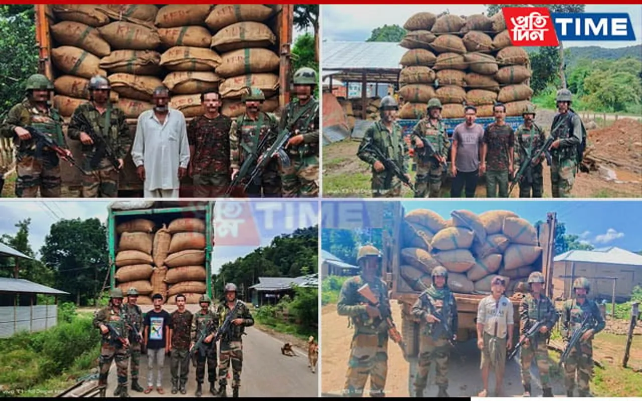 1.70 Lakh Kg Smuggled Burmese Areca Nuts Seized in Manipur, 4 Apprehended