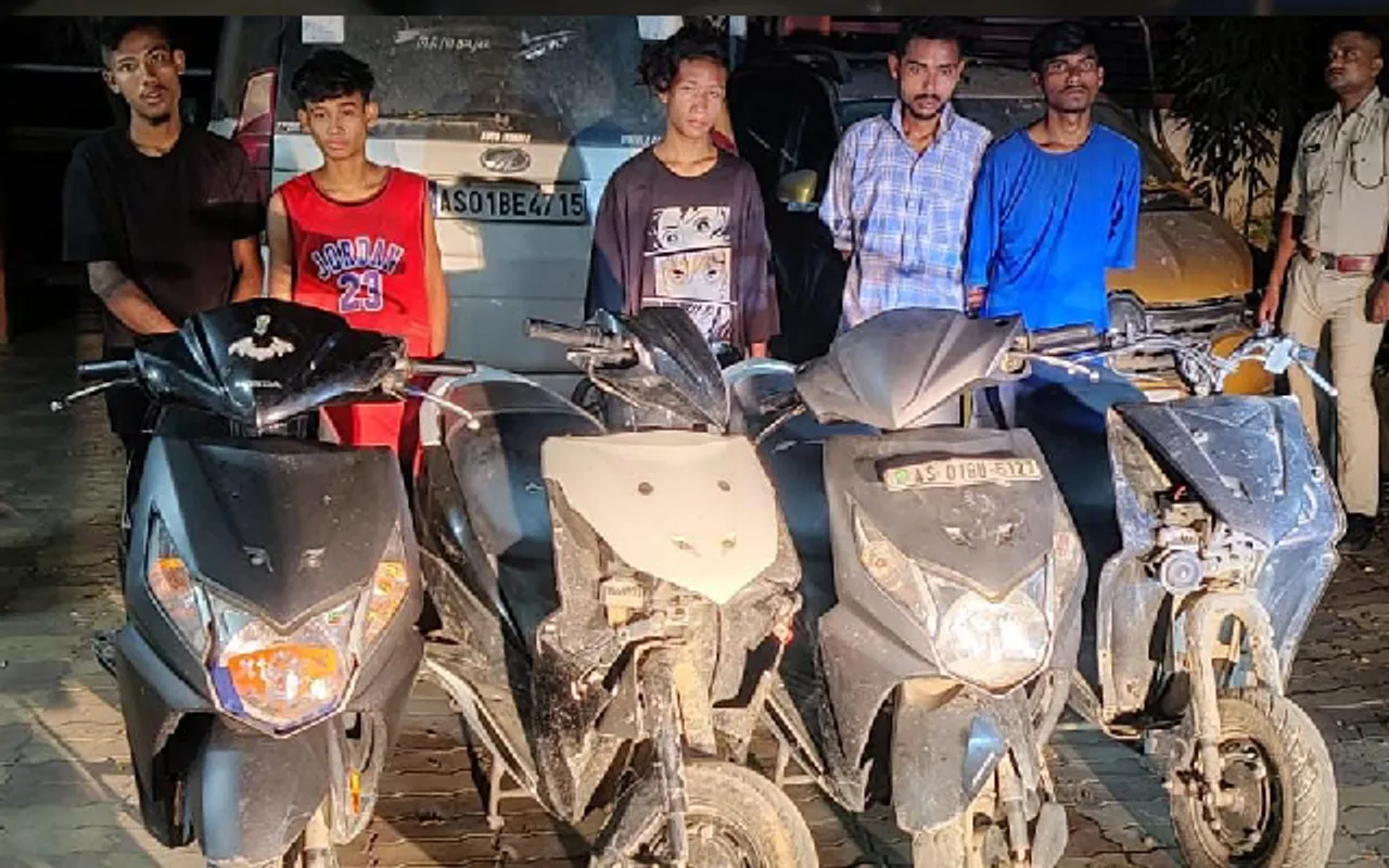 Notorious Bike Thieves Held In Nighttime Raid by Guwahati Police 