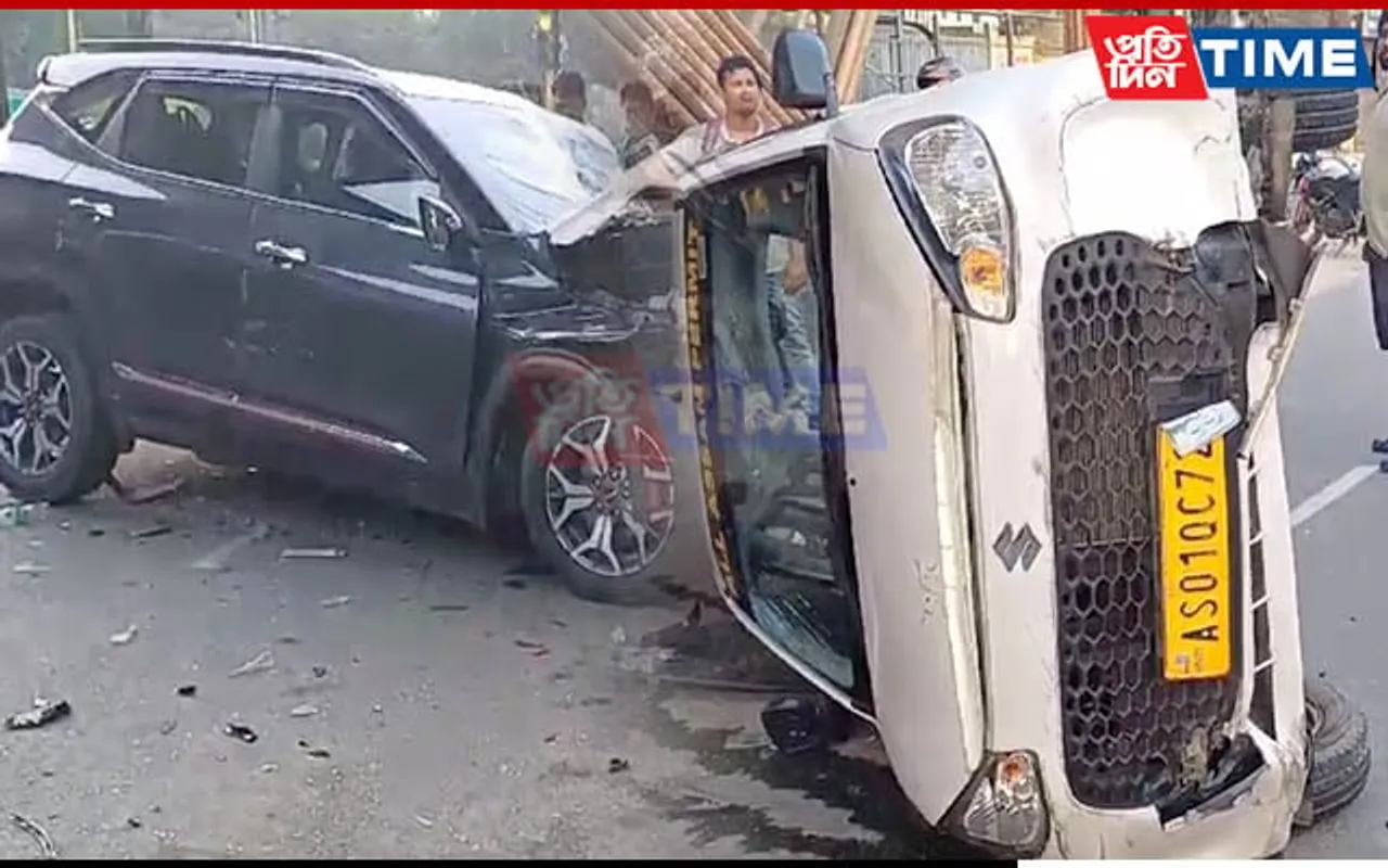 Guwahati: Major Collision Leaves 3 Critically Injured in Khanapara