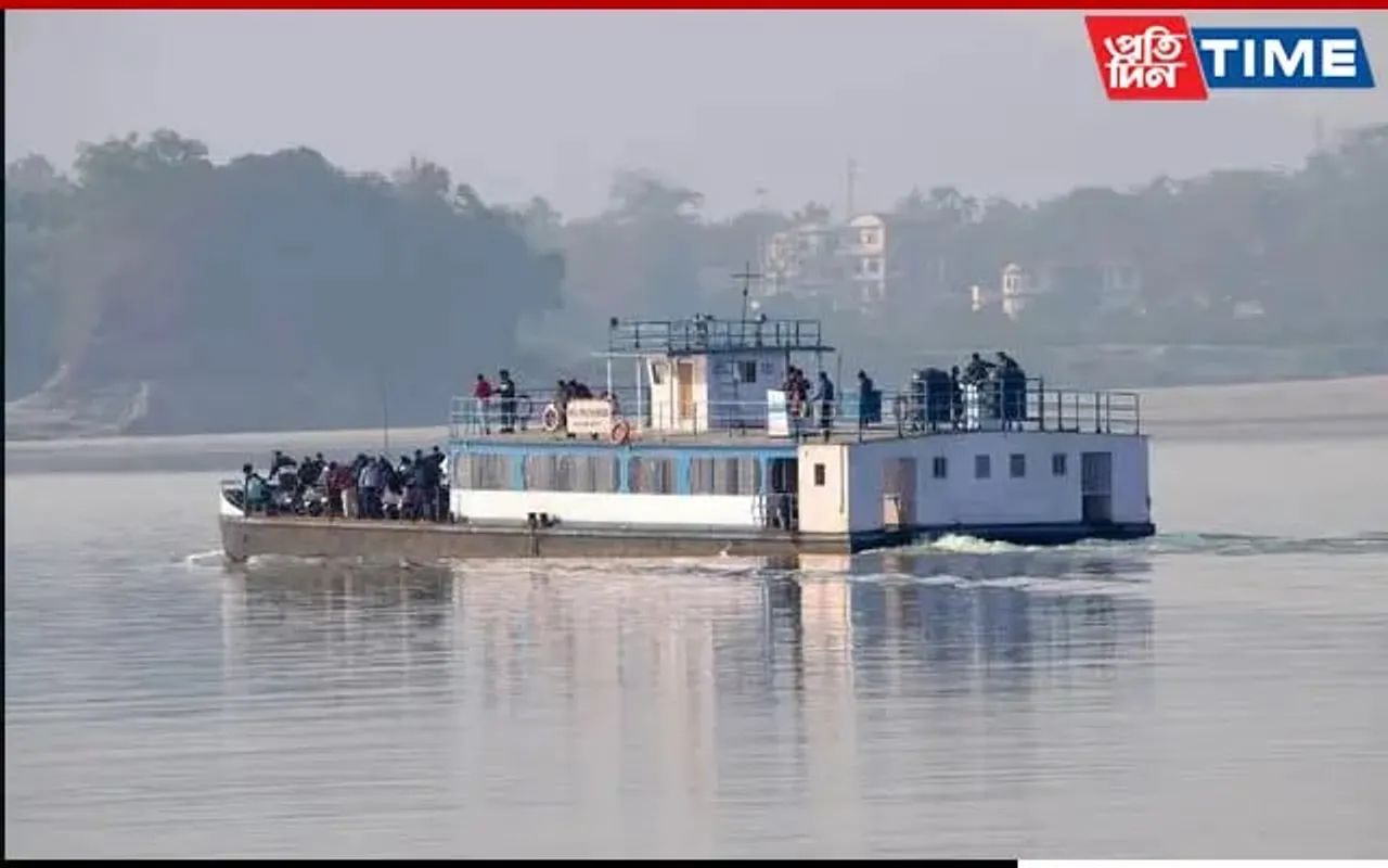 Brahmaputra Water Level Surge Halts Ferry Services at Jorhat's Nimati Ghat