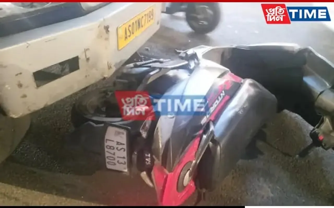 Guwahati: Woman On Scooty Hit From Behind By Cash Carrying Van