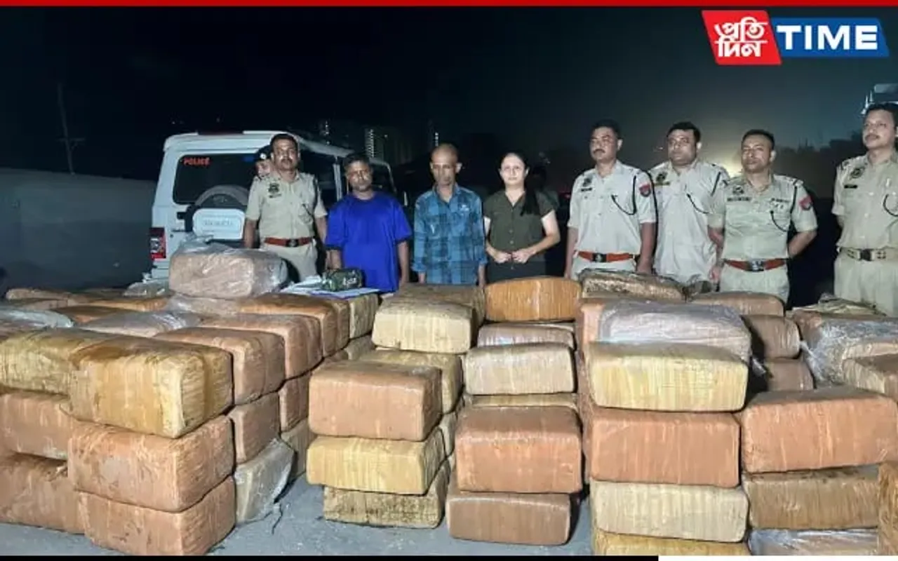 Guwahati: Cops Raid Tanker, Find Crores Worth Cannabis Hidden Inside