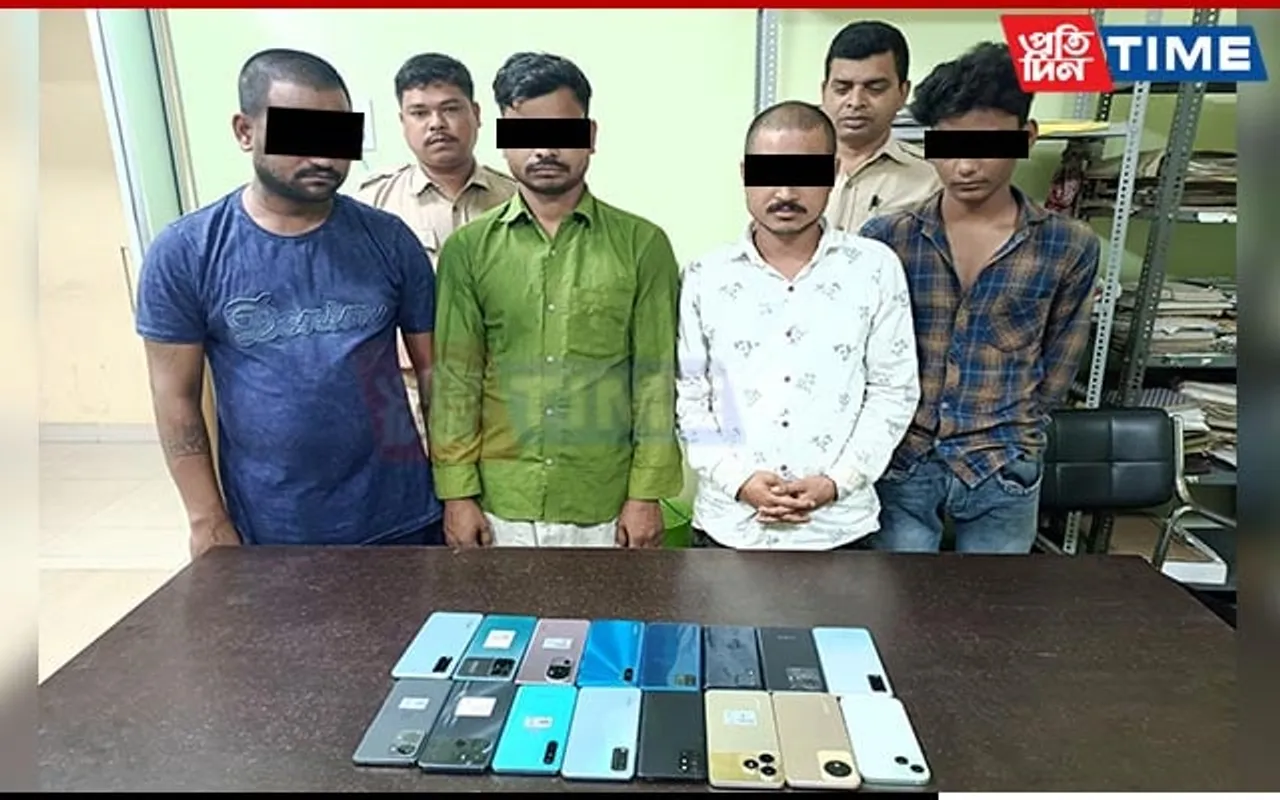 Guwahati Police Busts Mobile Theft Gang in Jalukbari; 4 Held