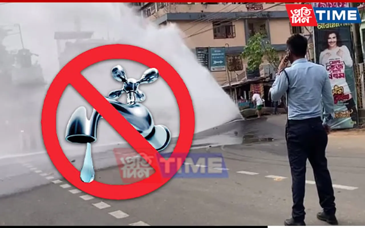 Guwahati: Water Supply Disrupted in Hatigarh After Water Pipe Burst