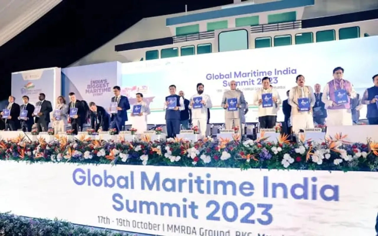 PM Modi Unveils 3rd Global Maritime India Summit 2023 In Mumbai