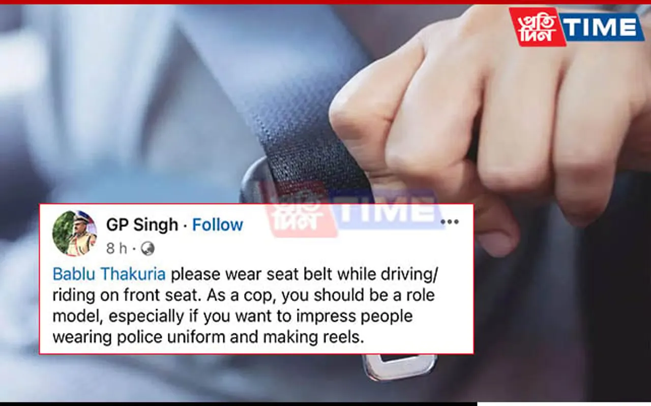 Assam DGP Gives This Advice to Cop For Not Wearing Seatbelt