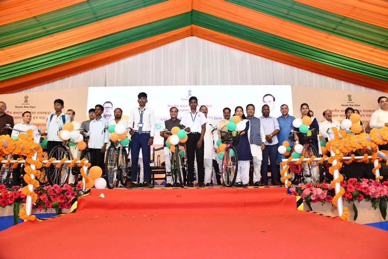 Assam Govt Launches Ceremonial Bicycle Distribution to Class IX Students