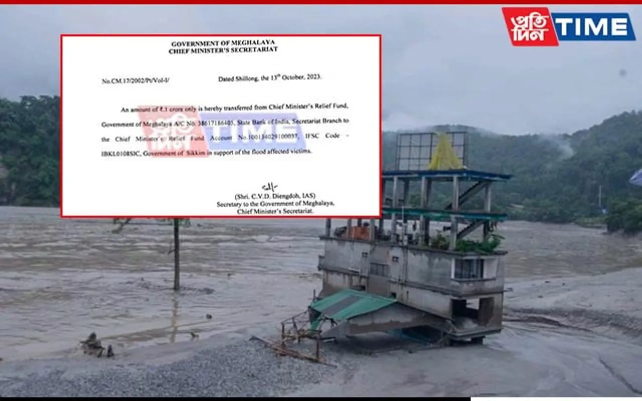 Meghalaya Govt Provides Rs 1 Crore Assistance to Flood-Hit Sikkim