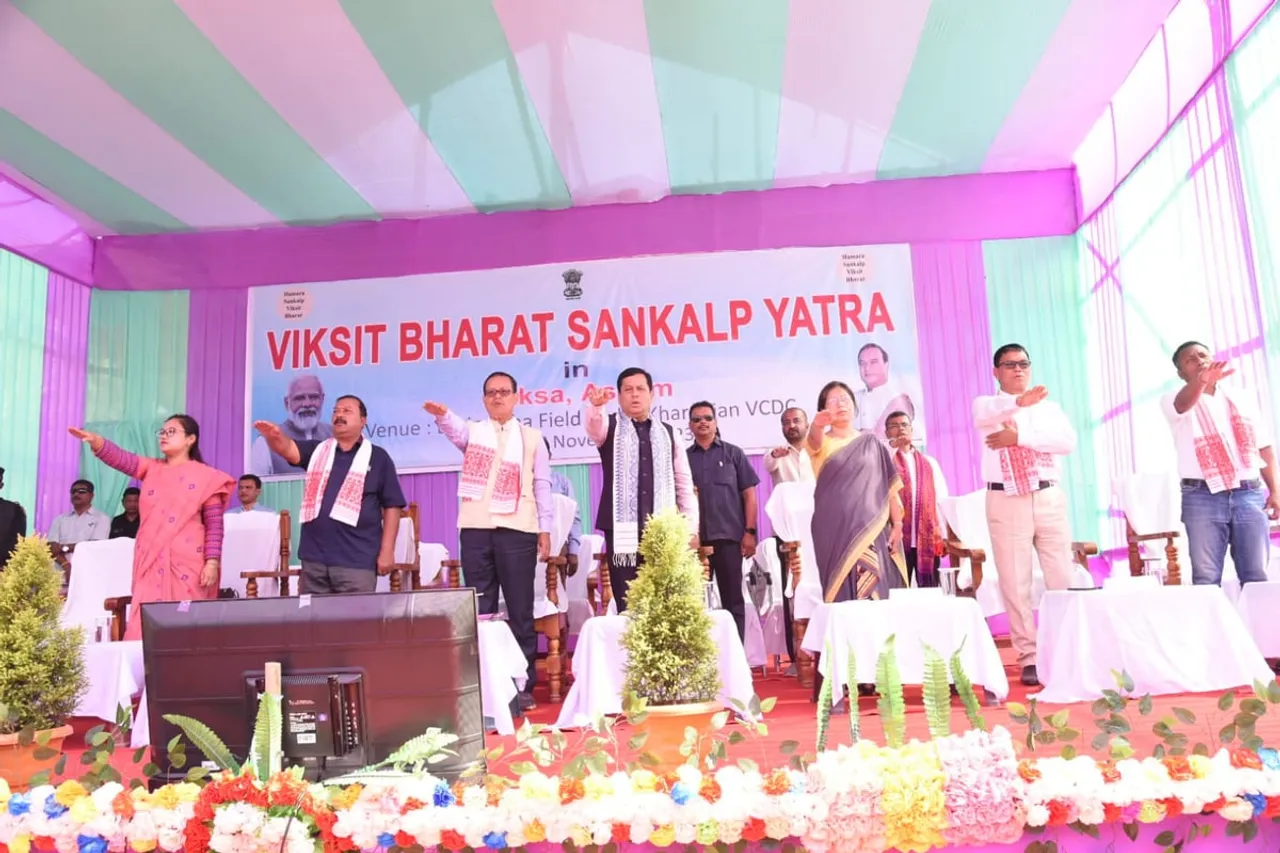 Sarbananda Sonowal Inaugurates Viksit Bharat Sankalp Yatra in Assam’s Baksa