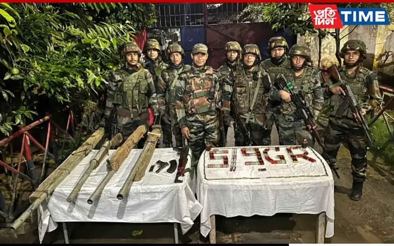 Manipur: Assam Rifles Recover Huge Arms Consignment In Joint Op