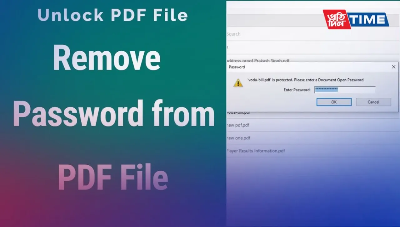 How to remove password from locked PDF file