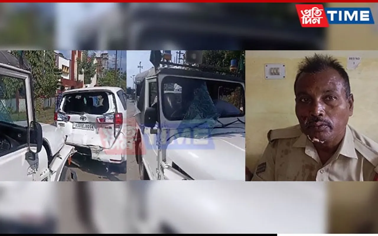 Rameswar Teli’s Convoy Meets With Accident at Jagiroad; 4 Injured