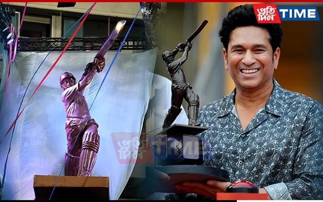 Statue of Master Blaster Sachin Tendulkar Unveiled at Wankhede Stadium
