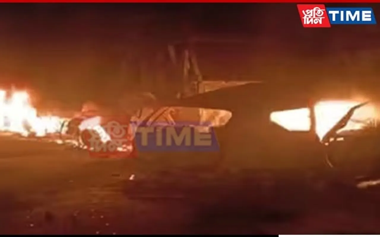 Tragic Collision on Bareilly-Nainital Highway Claims Eight Lives Including Child, Catches Fire