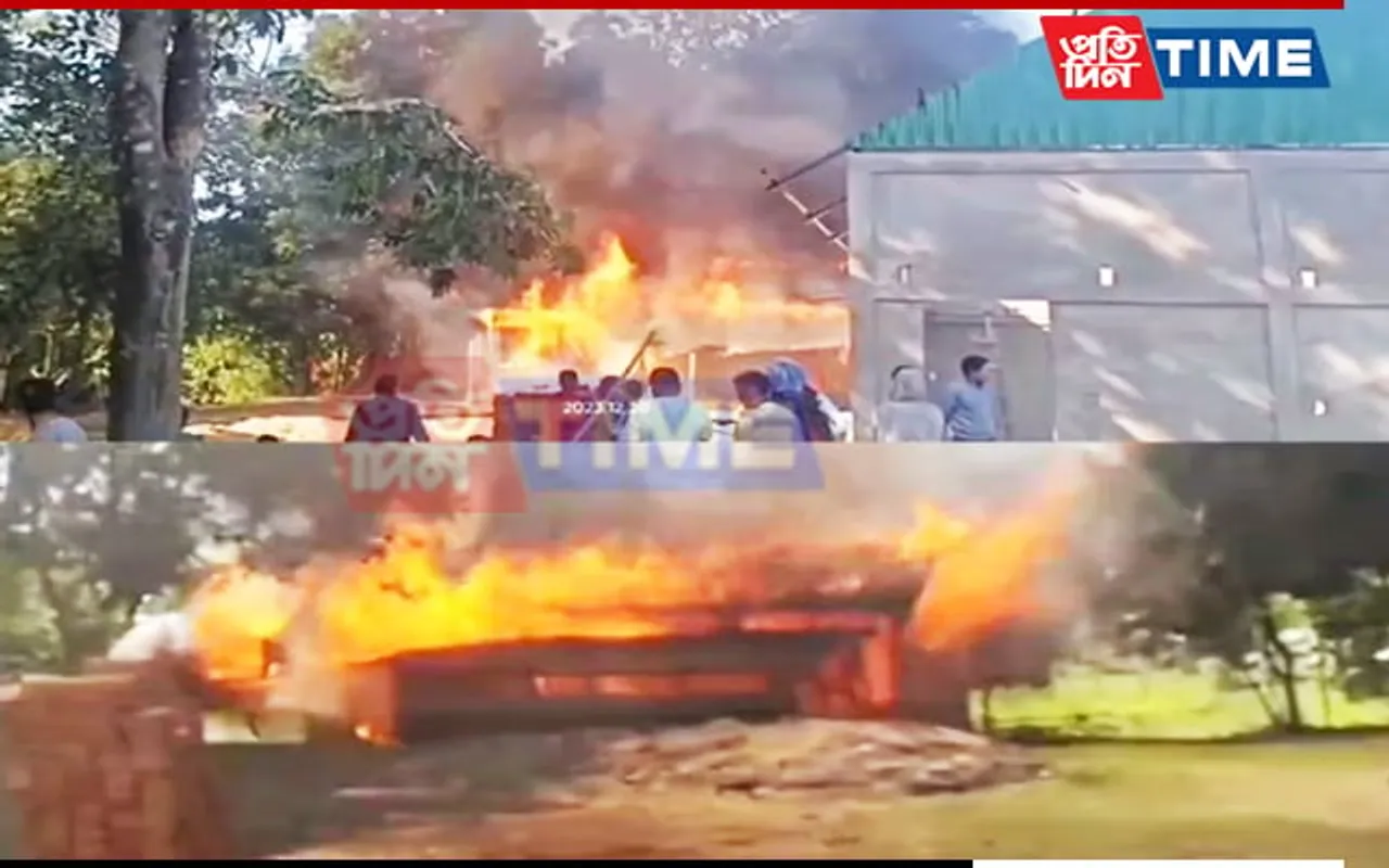 Locals Set Ablaze Naga National Council Camp at Assam-Manipur Border