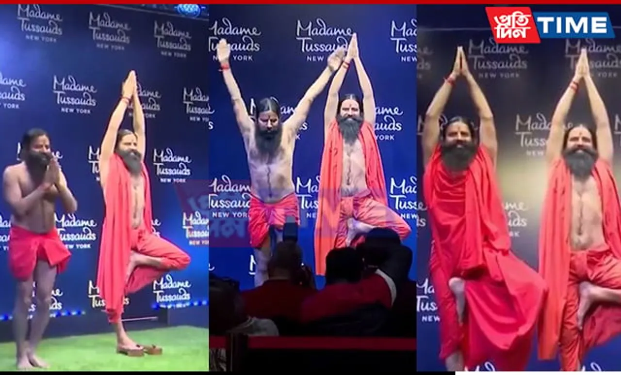 Madame Tussauds Unveiled Wax Statue of Yoga Guru Ramdev in New Delhi