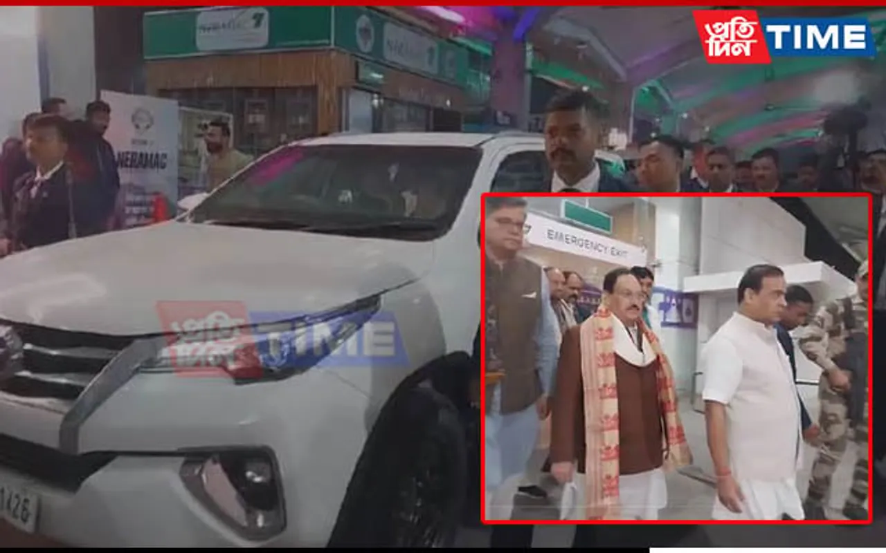 BJP National President JP Nadda lands in Guwahati, Accorded Warm Welcome by CM 