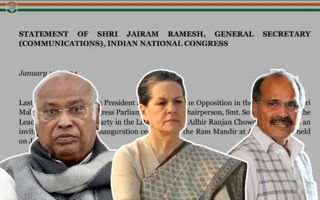 Senior Congress Leaders Decline Invitation To Attend Ram Mandir Consecration