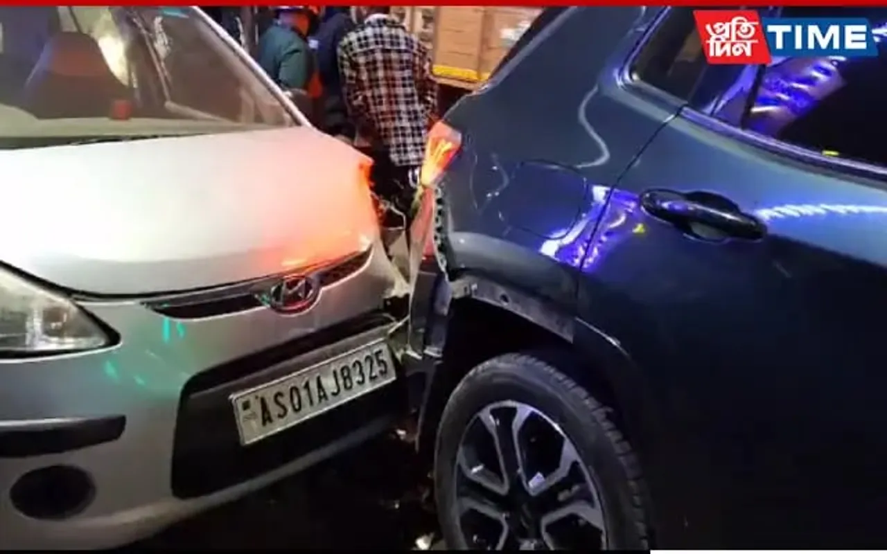 Minor Accident in Guwahati Leaves 2 Vehicles Damaged, No Casualties