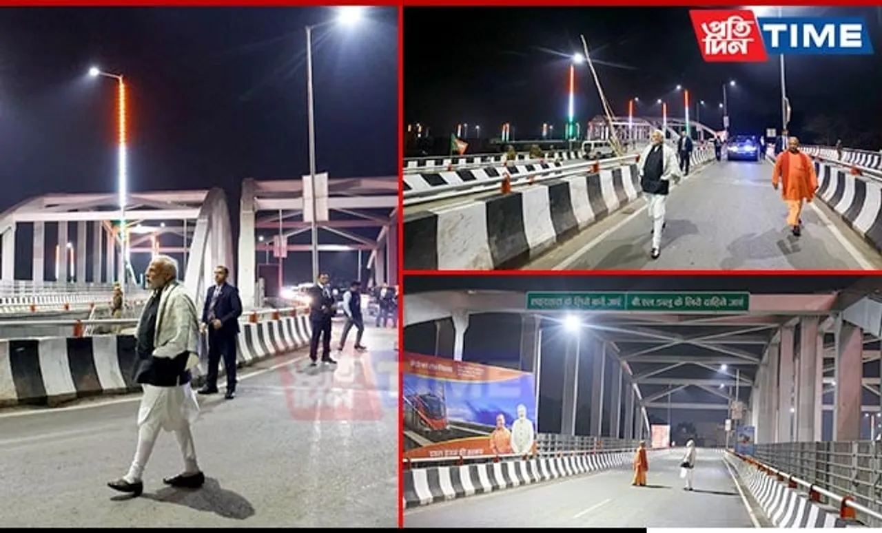 PM Modi Inspects Inaugurated Shivpur-Phulwaria-Lahartara Marg in Varanasi