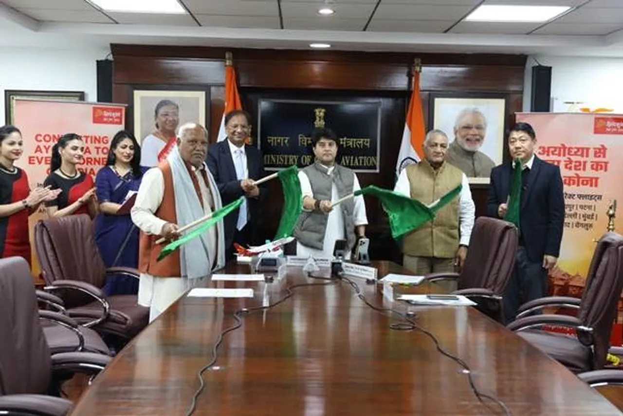 Union Minister Inaugurates 8 New Flight Routes to Ayodhya, Boosting Connectivity and Tourism