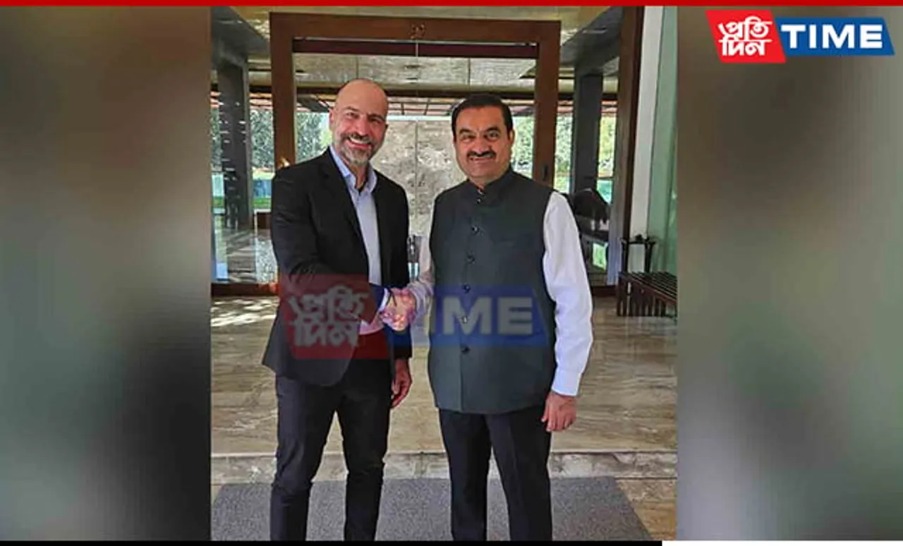 Adani Group and Uber CEO Discuss Partnership for Electric Cars Integration