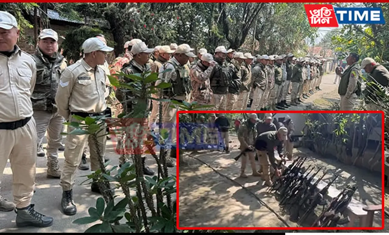 Manipur Police Commandos Lay Down Arms in Protest