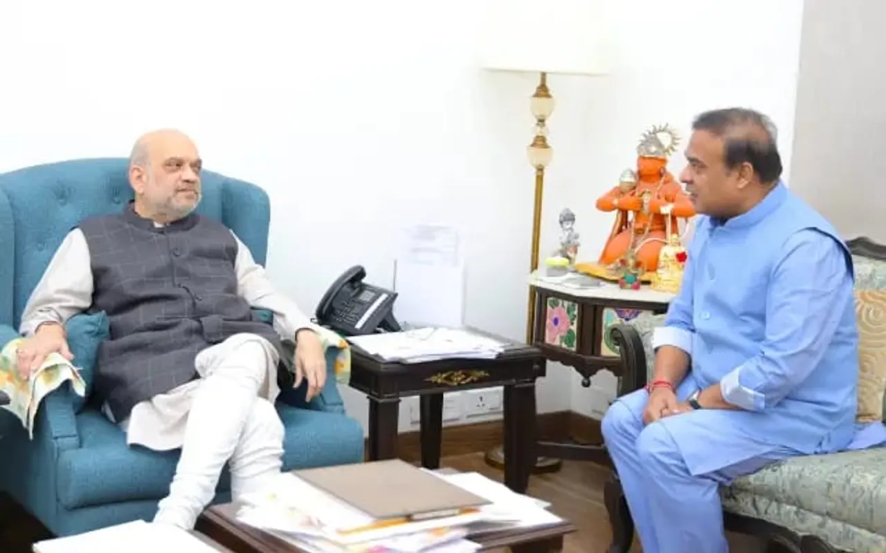 Assam CM Meets Amit Shah In Delhi, Attends Chief Minister's Conclave