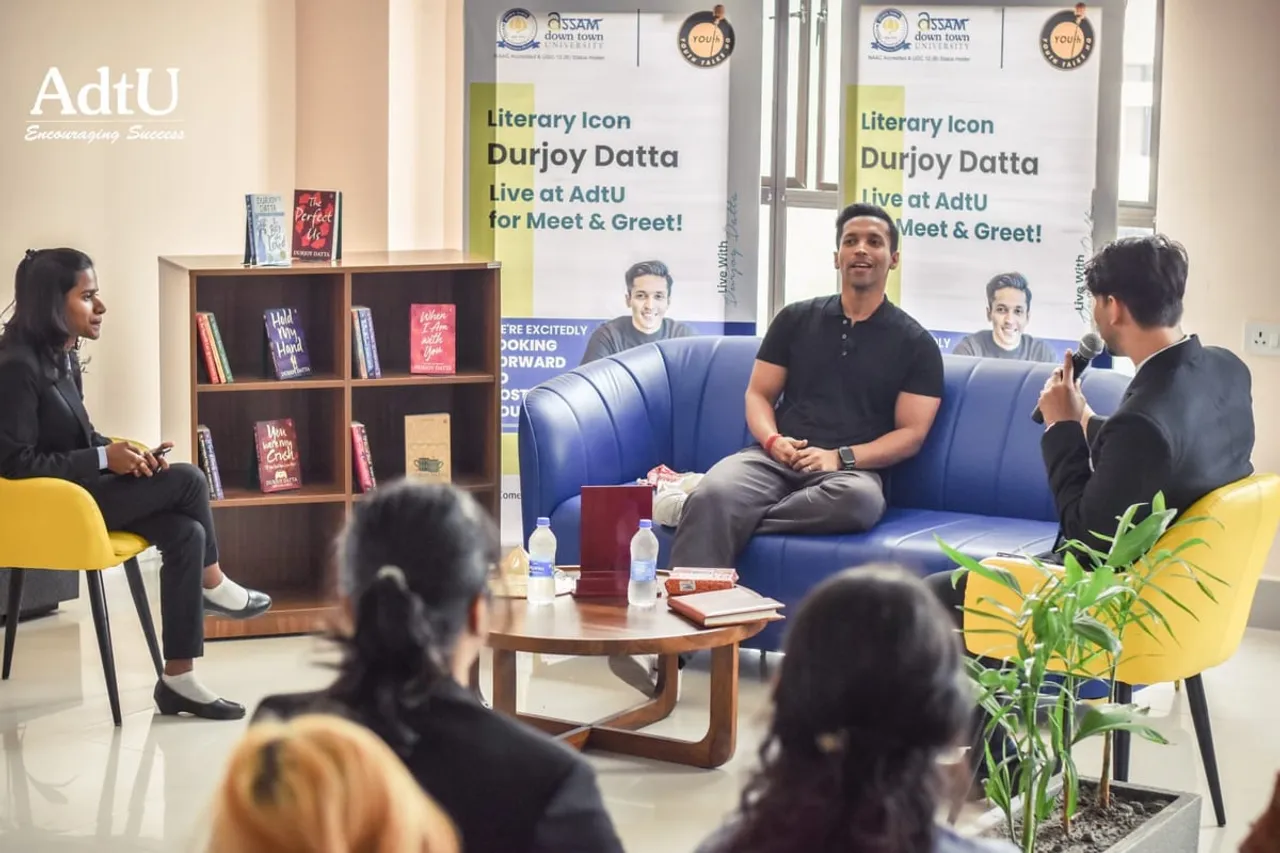 Literary Icon Durjoy Datta Interacts With Assam down town University Students