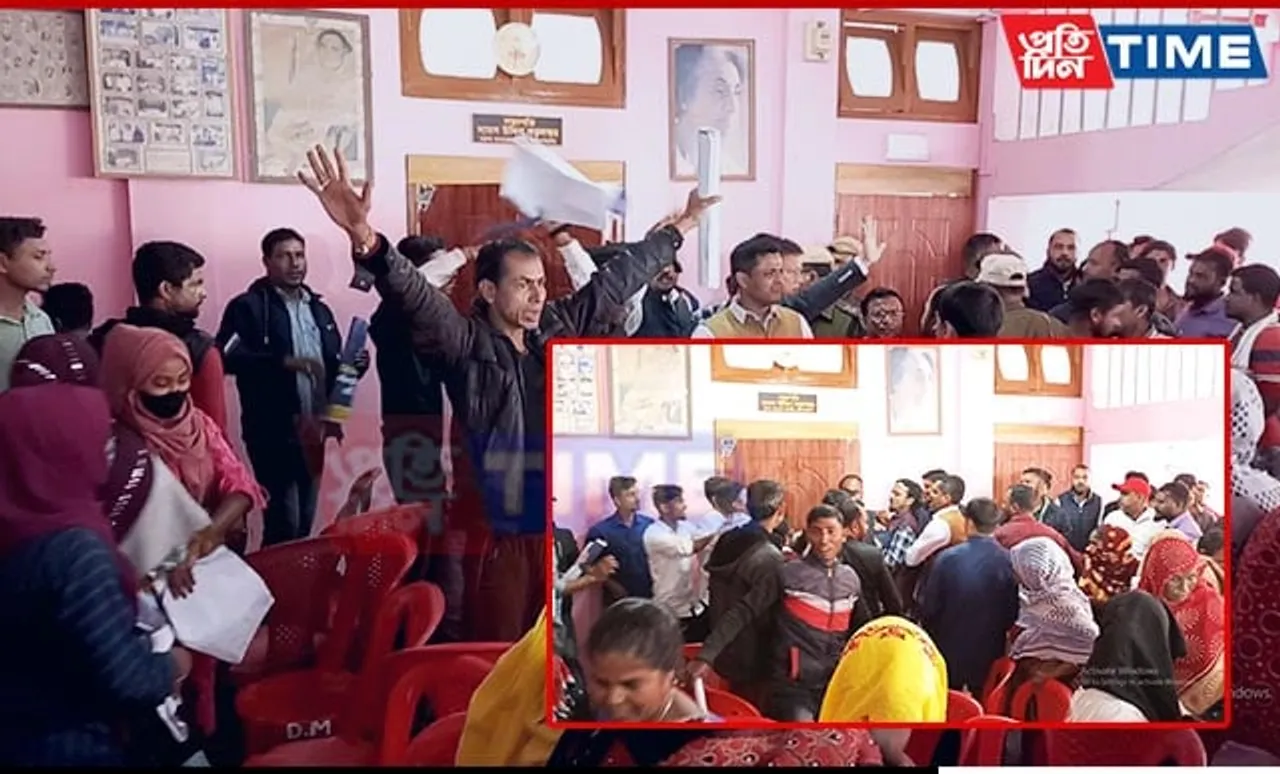 Chaos Erupts at Congress Building in Assam as Internal Dispute Turns Physical