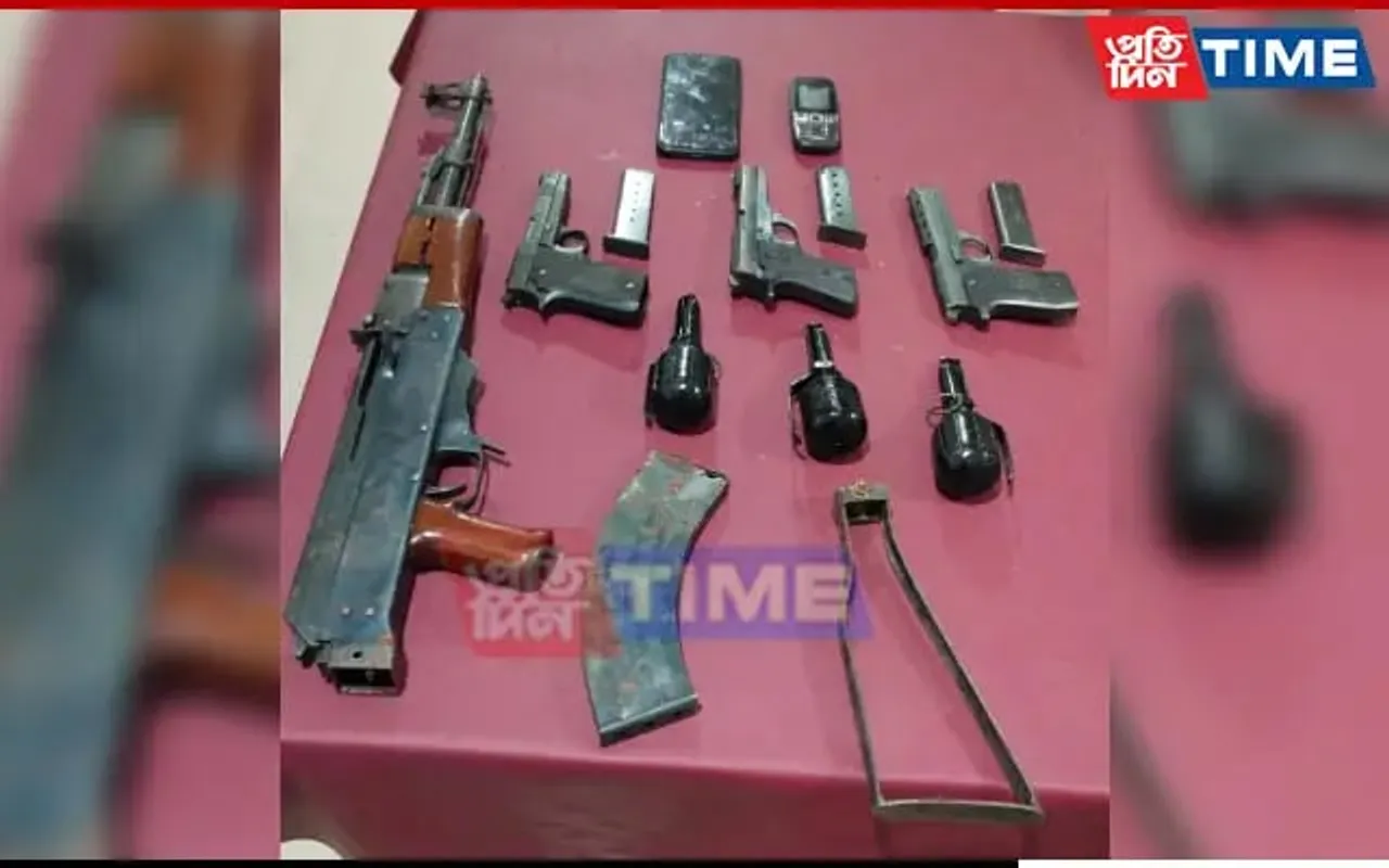 Firearms, Magazines & Explosives Cache Recovered In Assam's Diphu