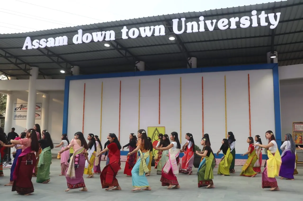 Assam down town University Hosts Gulab Chand Kataria In Cultural Extravaganza