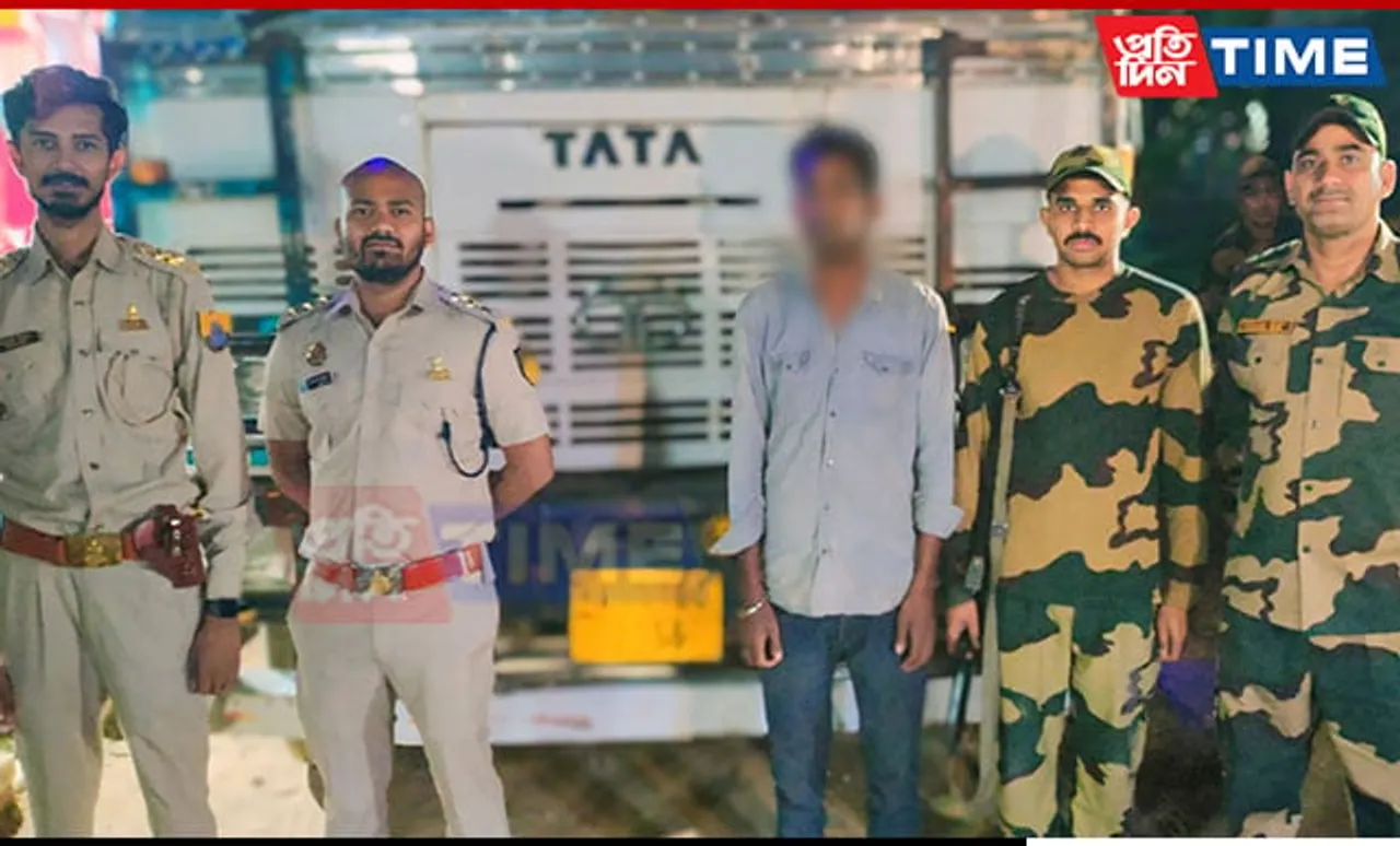 BSF M'laya Foils Sugar Smuggling Attempt; Seizes 25,000 Kgs of Contraband, Detains 2 