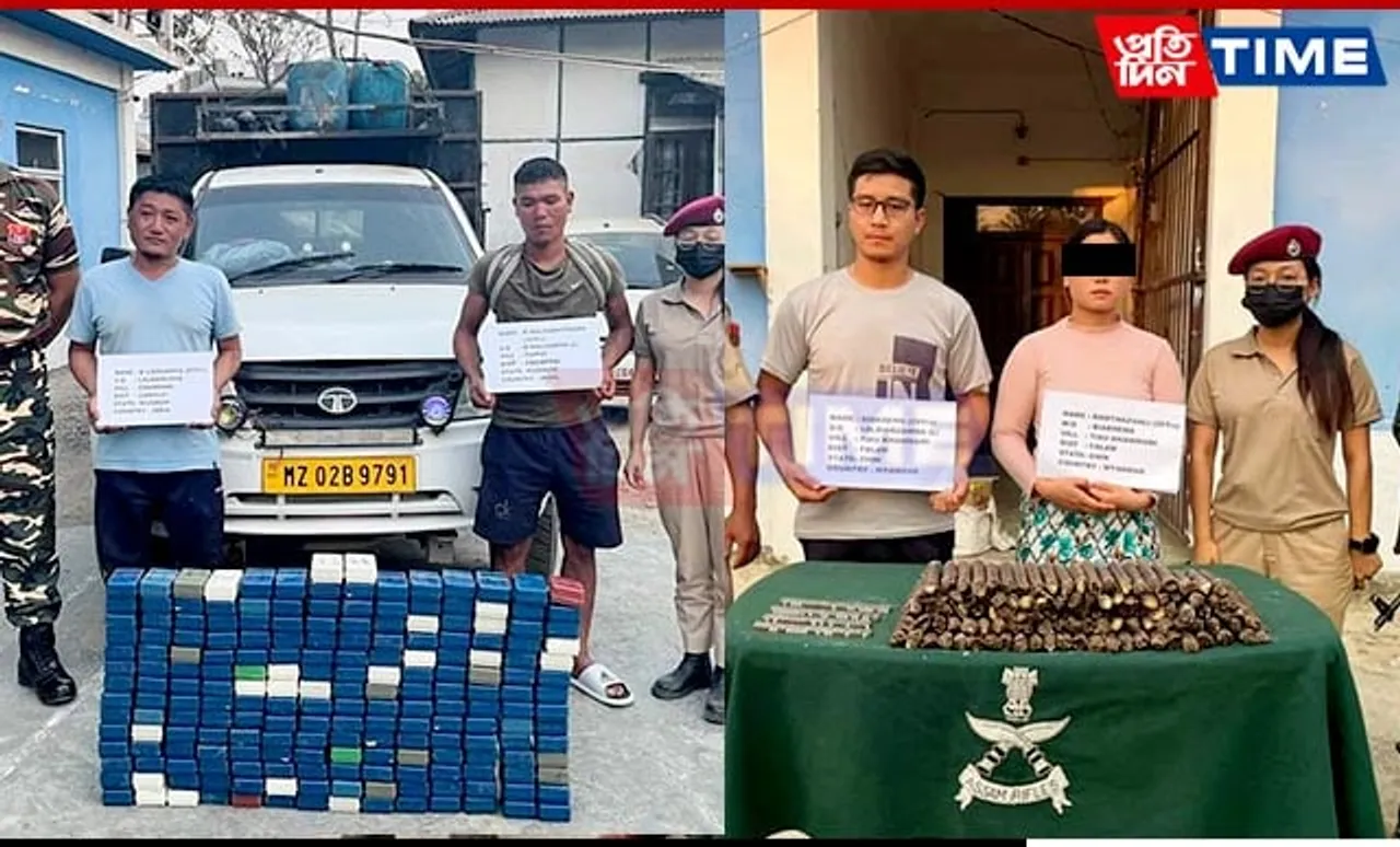Mizoram Authorities Crack Down on Illicit Activities, Seize Cache of Arms and Explosives