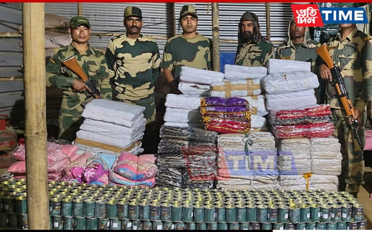BSF Foils Smuggling Attempt, Seizes Clothing and Health Supplements Worth 14 Lakhs