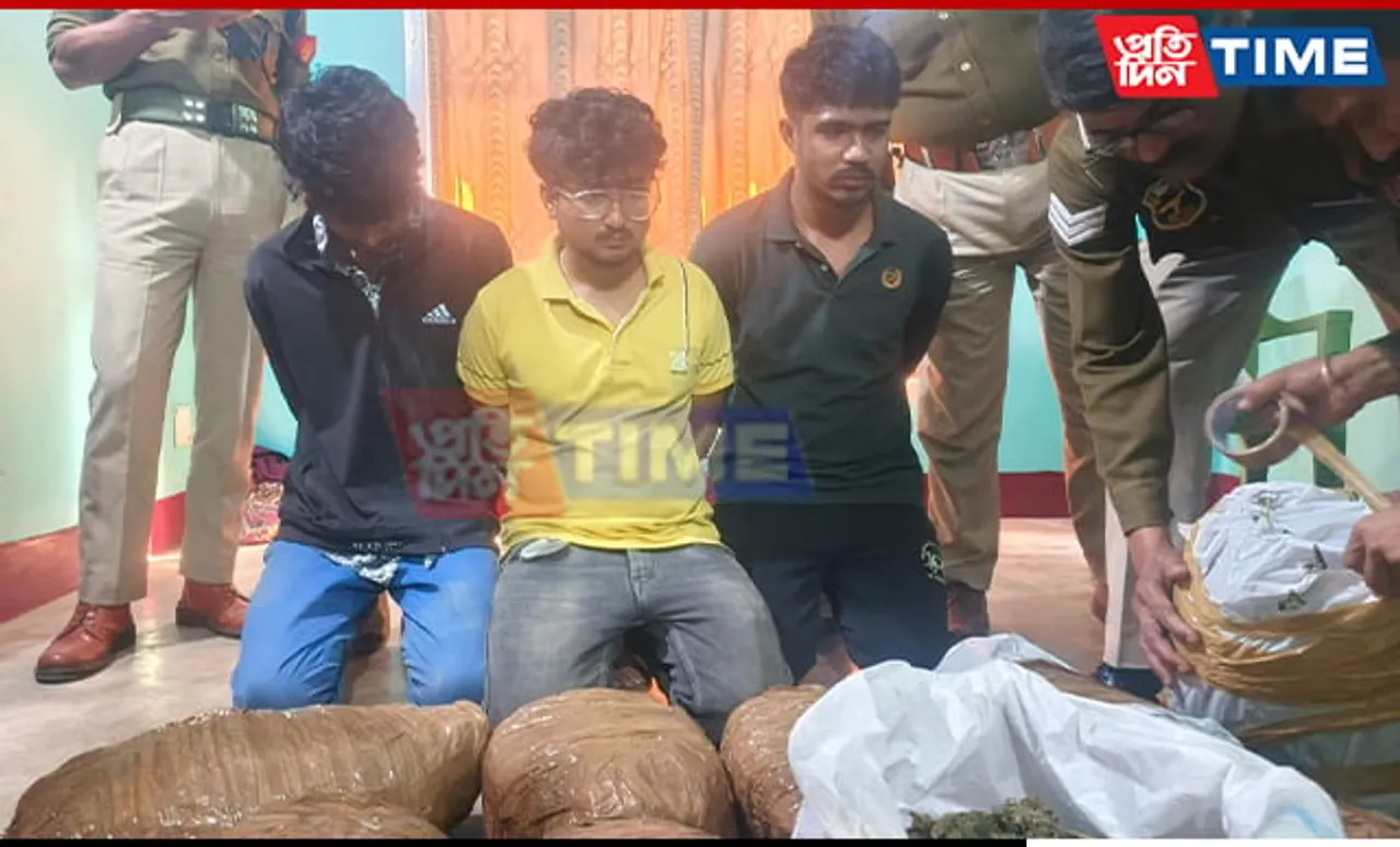 Guwahati: Ganja Trade Busted in Hatigaon Raid, Three Youths Held