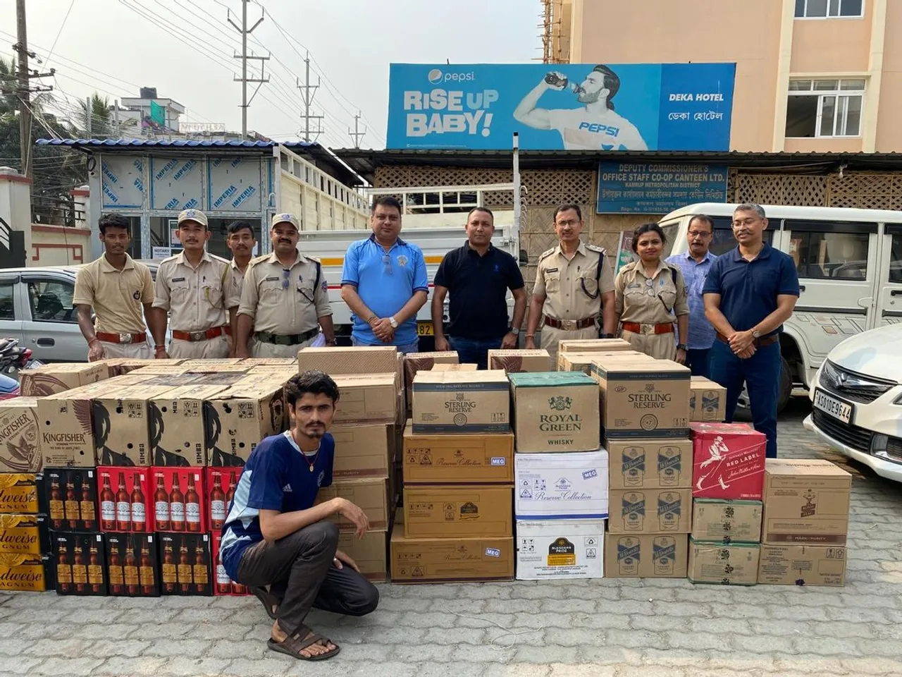 Kamrup Excise Dept Seizes Huge Quantity of Foreign Liquor, 3 Persons Detained
