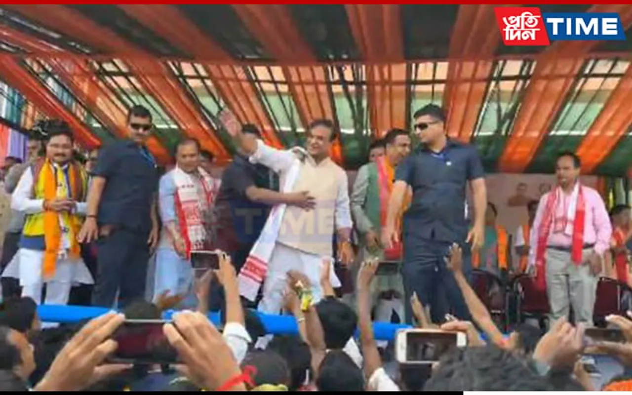 Assam CM Extols Massive Support in Dhekiajuli Rally, Takes Potshots at Congress