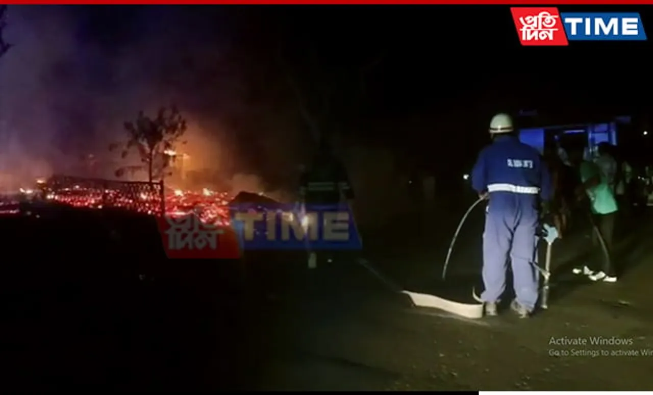 Major Fire Engulfs 'Charaideo Dhaba' Near Duliajan; Property Worth Lakhs Destroyed