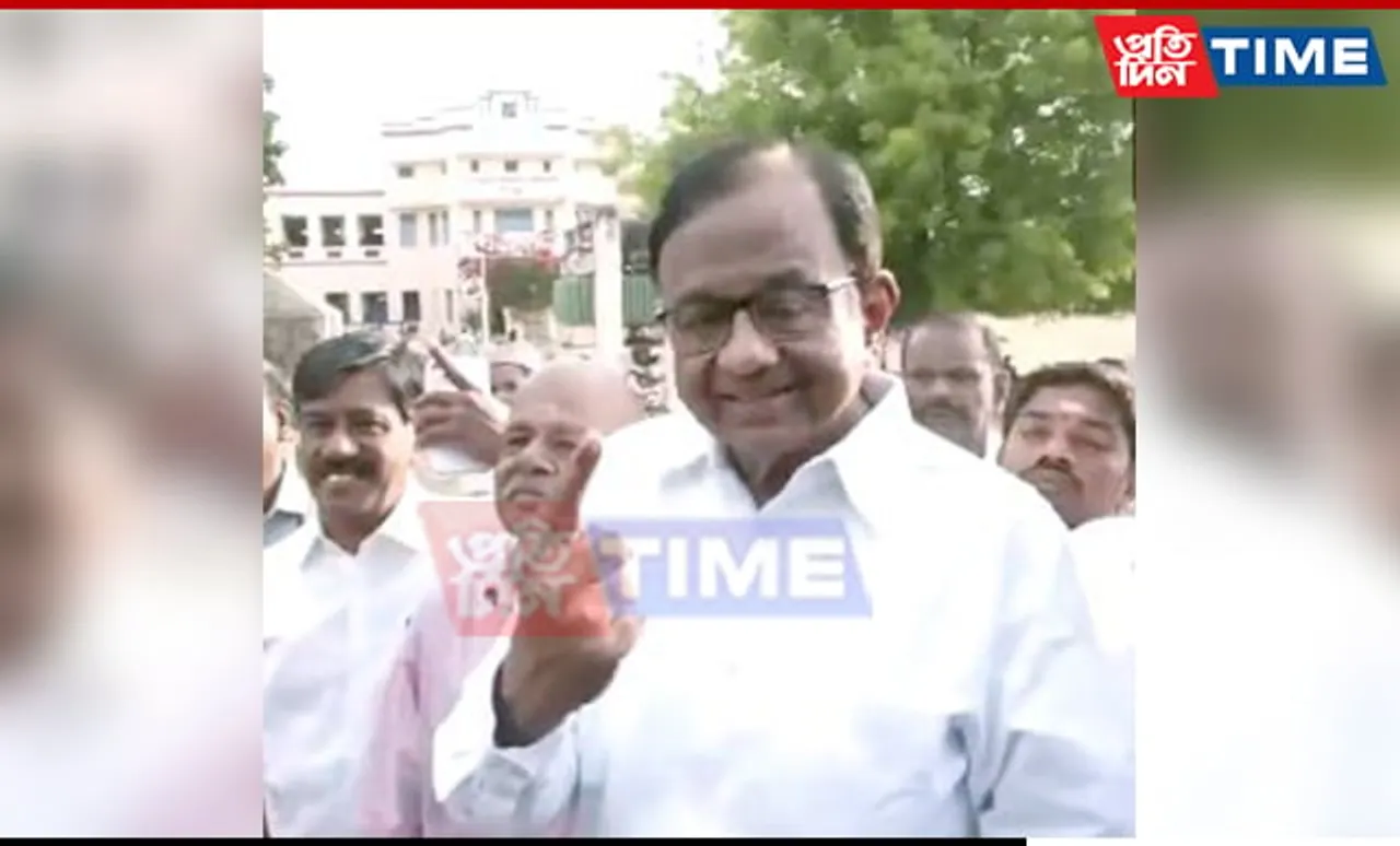 P. Chidambaram Casts His Vote, Says INDIA Bloc Will Win 39 Seats in Tamil Nadu