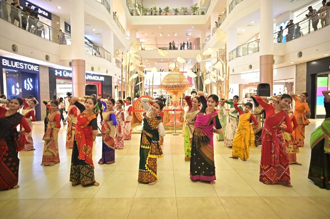 Young Artists Spread Bihu Cheer with Sunrise Spices at Guwahati City Center