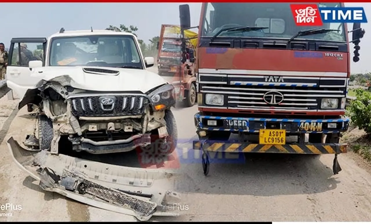 Assam: Biswajit Daimary's Convoy Meets with Accident in Bongaigaon, One Injured