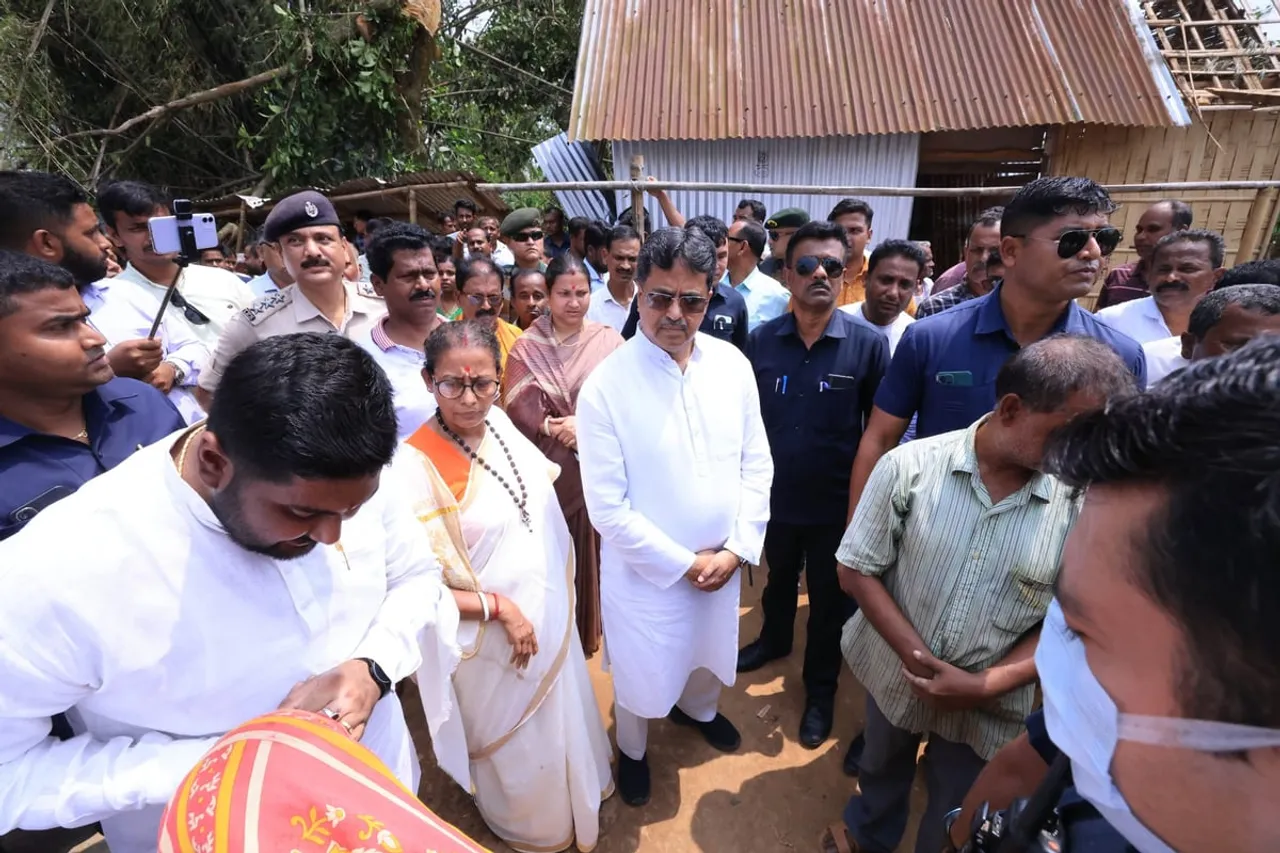 Tripura CM Manik Saha Visits Cyclone-Affected Families in Sepahijala