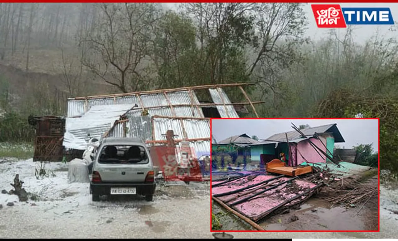 Hailstorm Leaves Trail of Destruction in Manipur, CM Extends Support to Victims